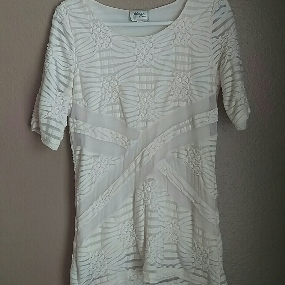Cream colored blouse
